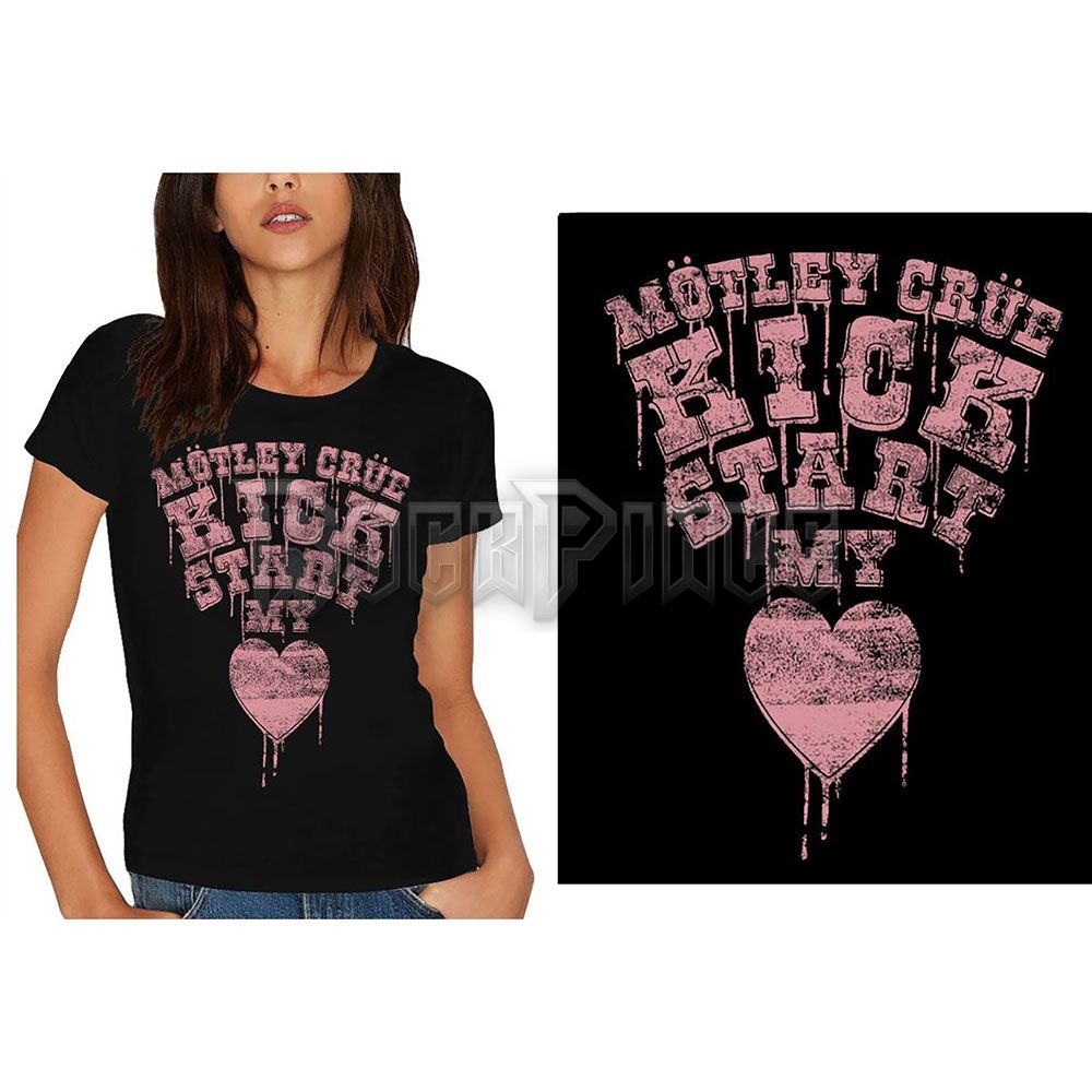 Mötley Crüe - Kick Start My Heart - női póló - MOTTEE33LB
