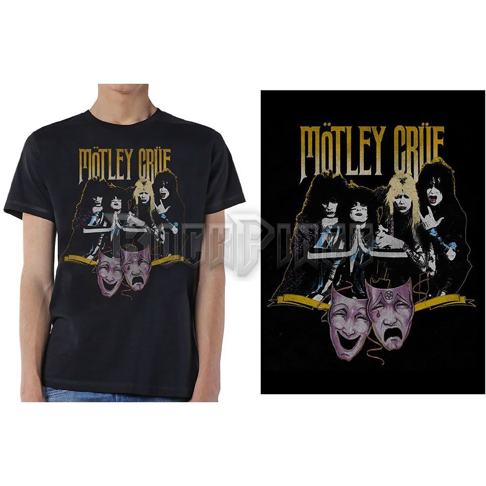 Mötley Crüe - Theatre Vintage - unisex póló - MOTTEE39MB