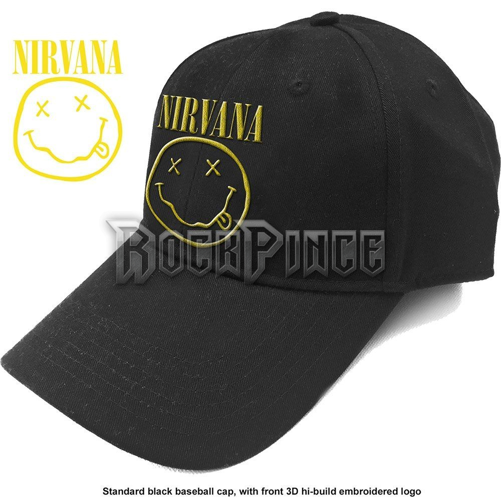 Nirvana - Logo & Happy Face - baseball sapka - NIRVCAP03B