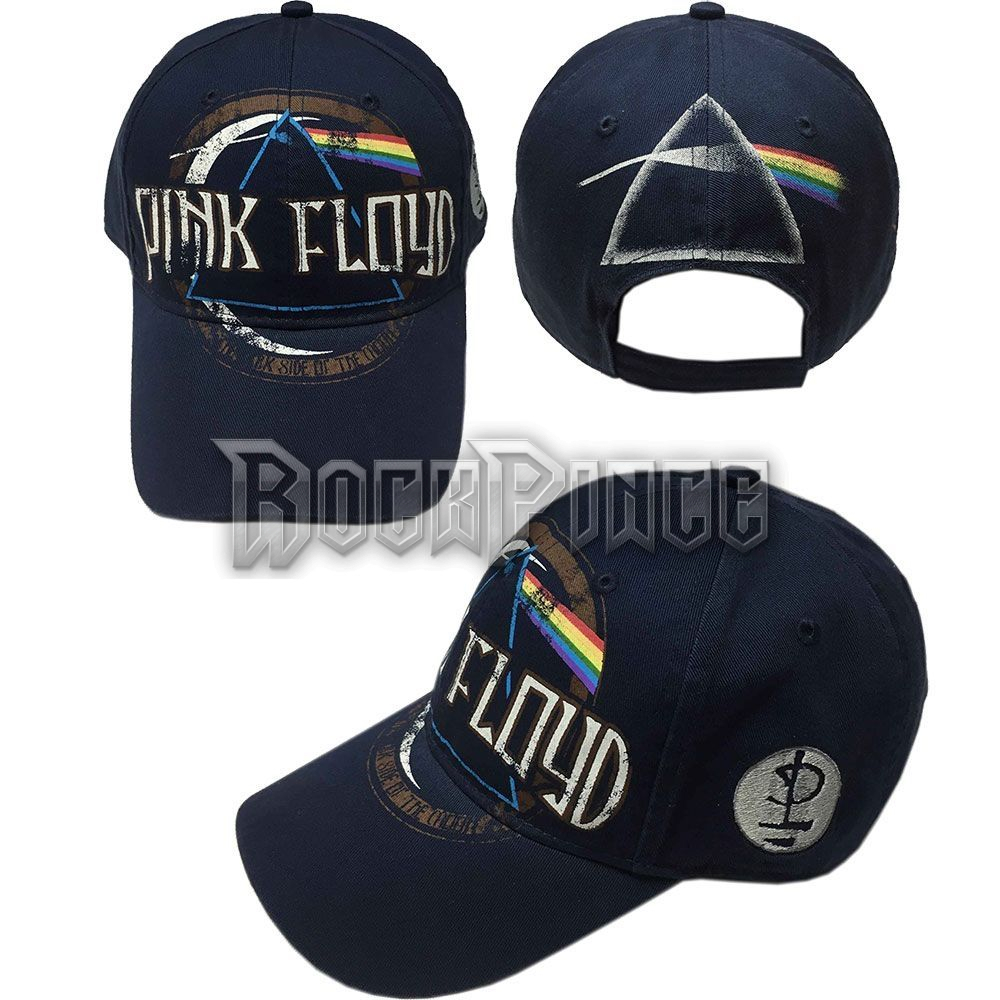 Pink Floyd - Dark Side of the Moon Album Distressed (Tengerészkék) - baseball sapka - PFCAP01N