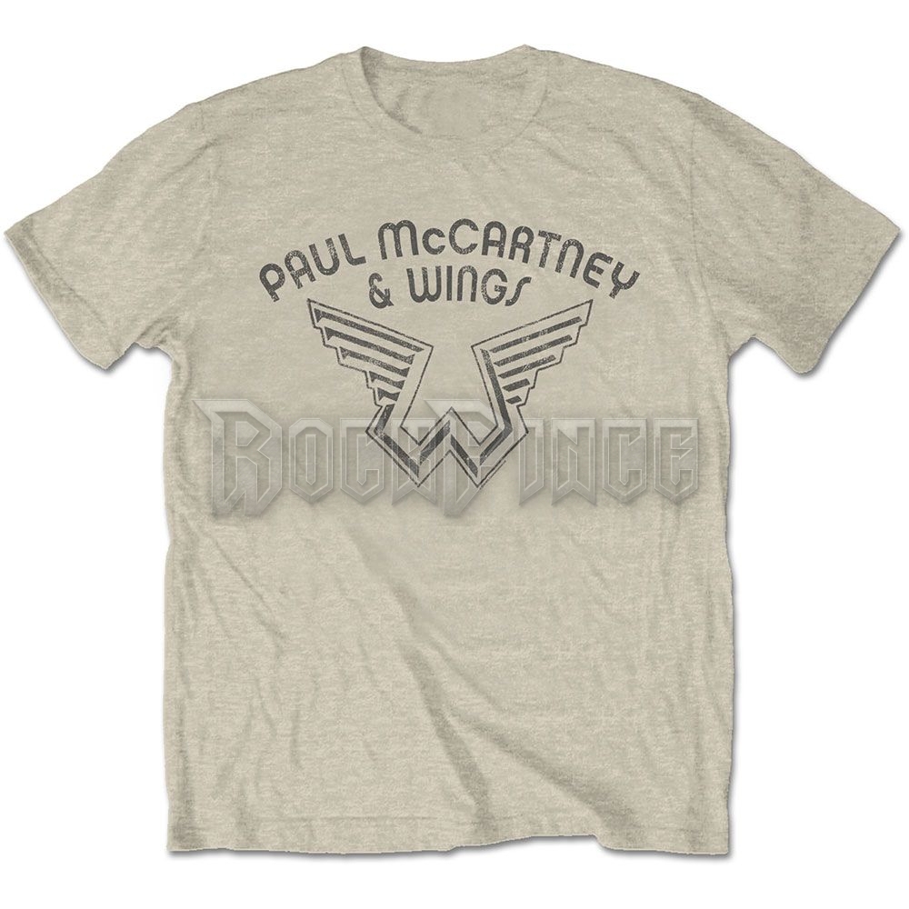 Paul McCartney - Wings Logo - unisex póló - PMCTS08MNAT