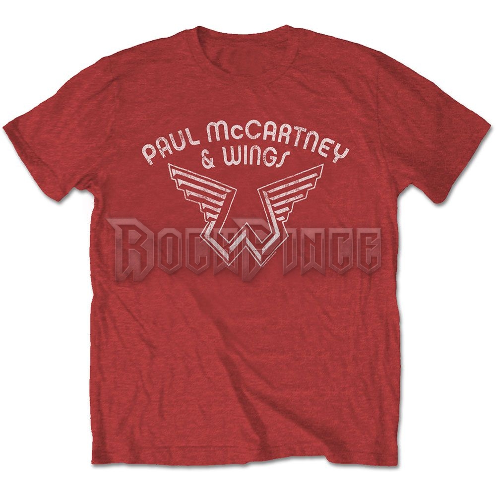 Paul McCartney - Wings Logo - unisex póló - PMCTS08MR