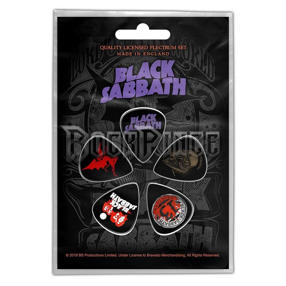 Black Sabbath - Purple Logo - gitárpengető szett - PP034