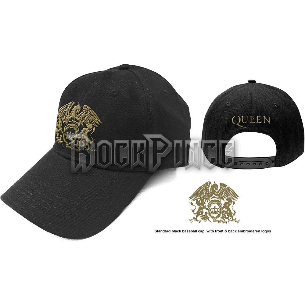 Queen - Gold Classic Crest - baseball sapka - QUCAP02B