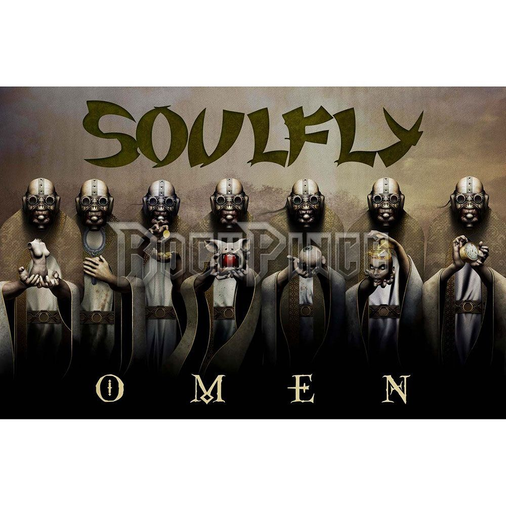 Soulfly: Omen - Textil poszter / Zászló - TP014