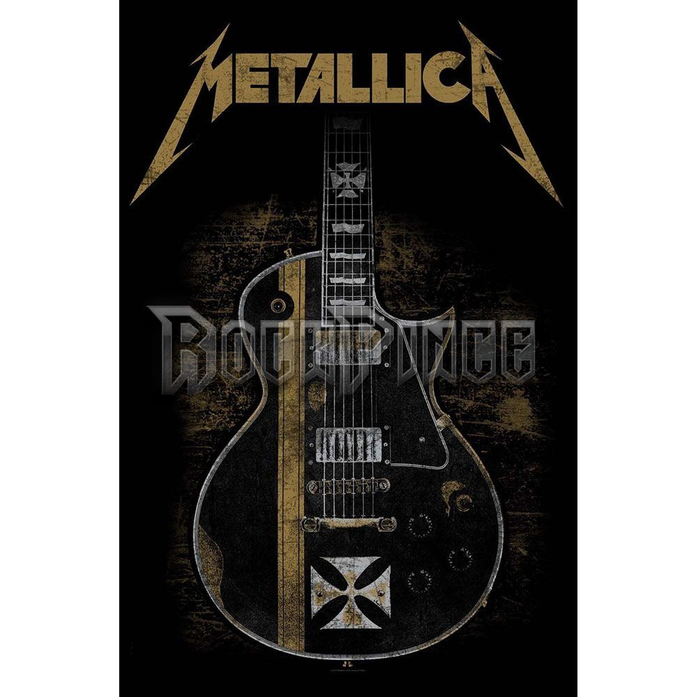 Metallica: Hetfield Guitar - Textil poszter / Zászló - TP076