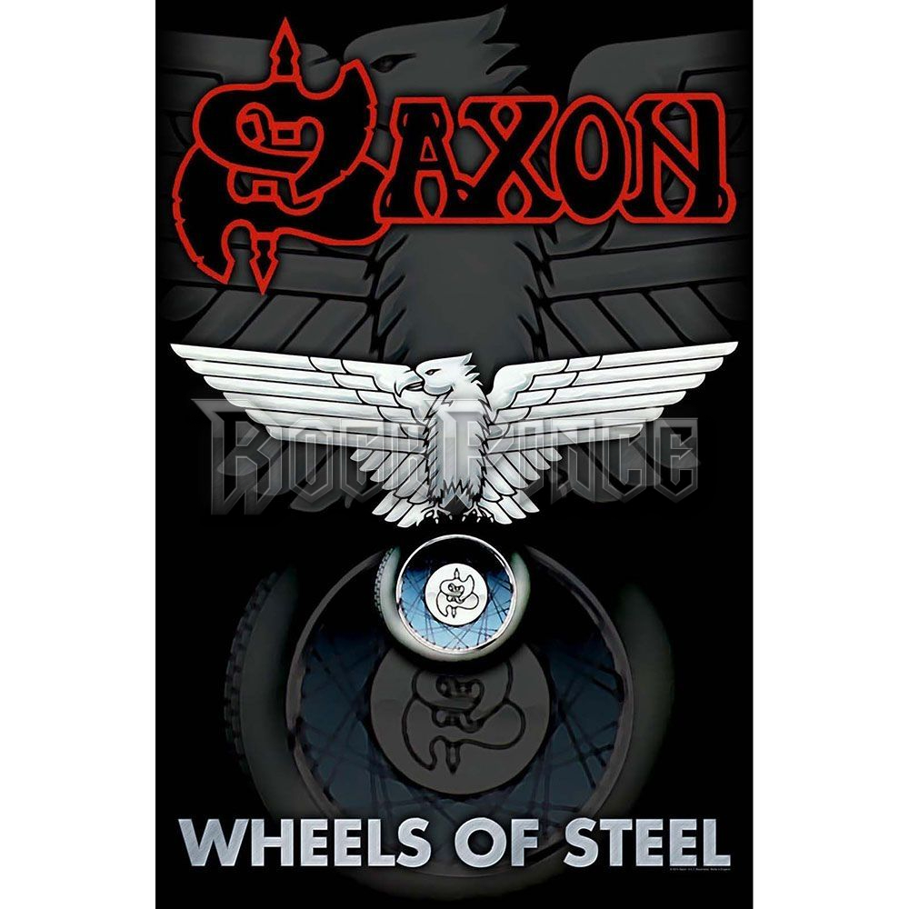 Saxon: Wheels Of Steel - Textil poszter / Zászló - TP087