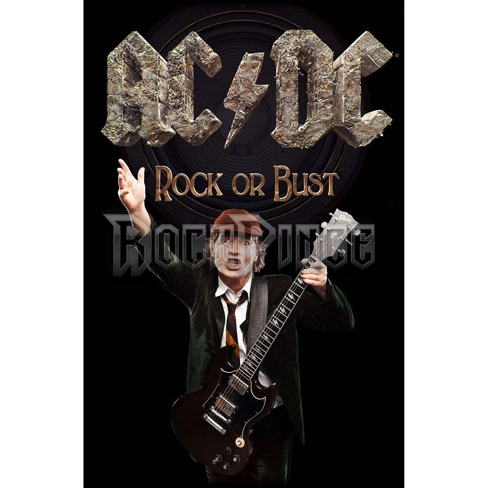 AC/DC: Rock Or Bust / Angus - Textil poszter / Zászló - TP107
