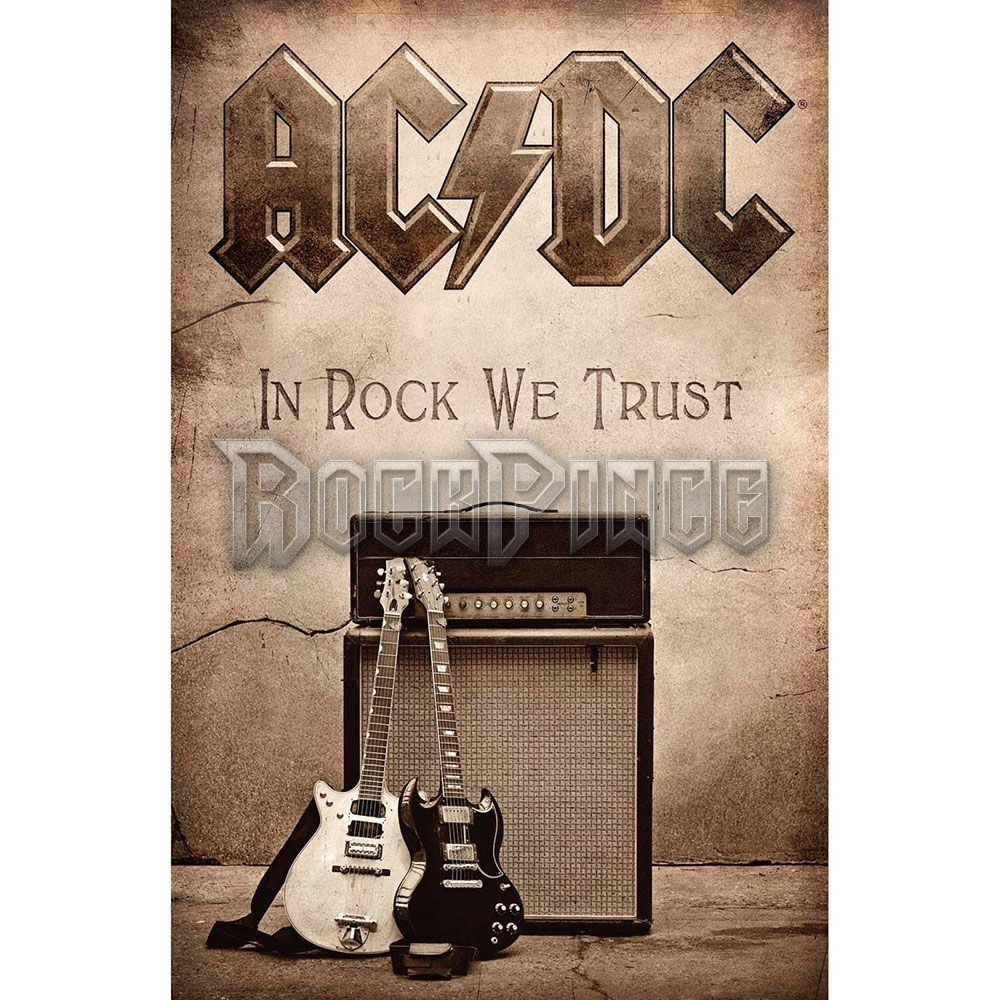 AC/DC: In Rock We Trust - Textil poszter / Zászló - TP112