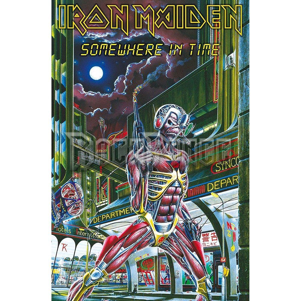 Iron Maiden: Somewhere In Time - Textil poszter / Zászló - TP137