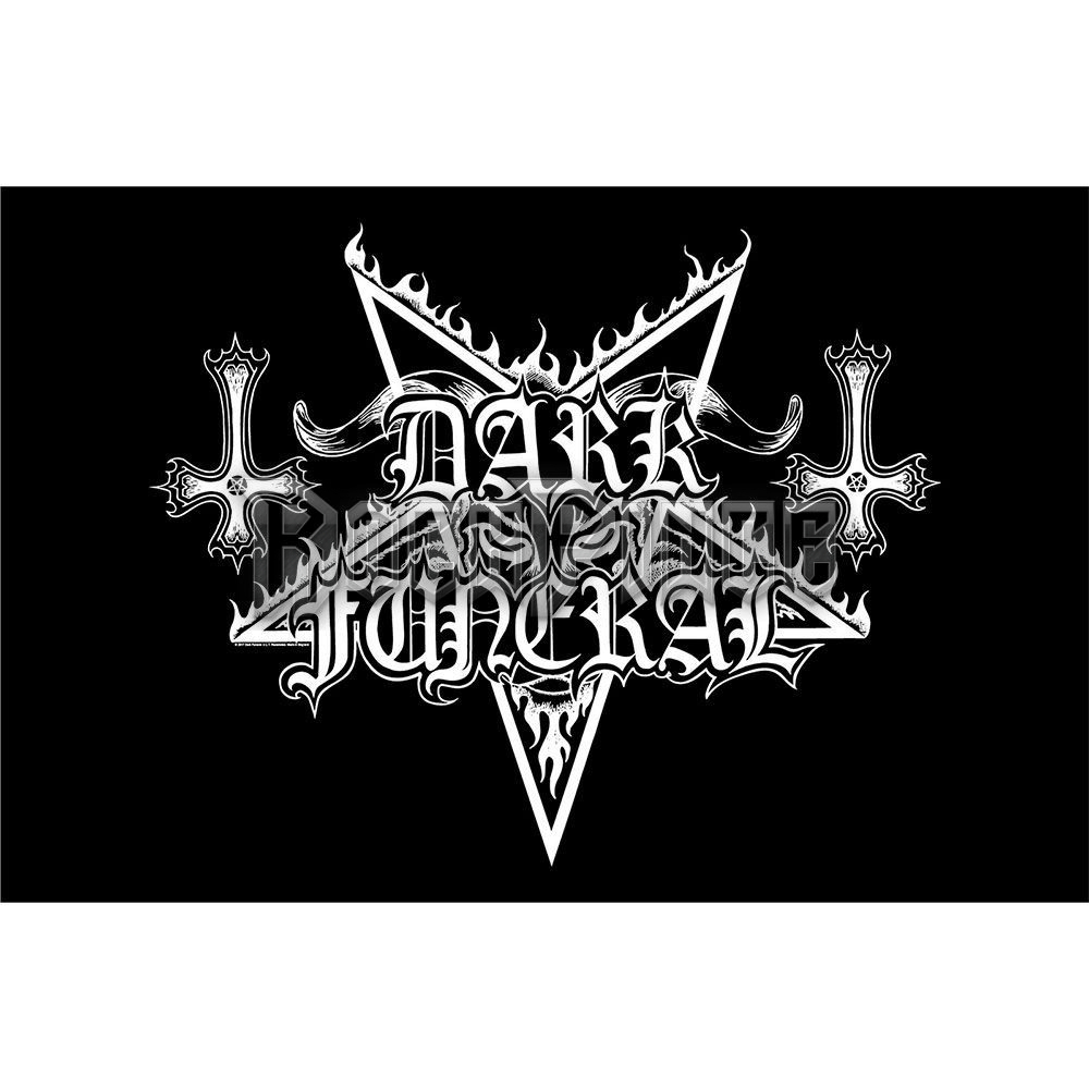Dark Funeral: Logo - Textil poszter / Zászló - TP151