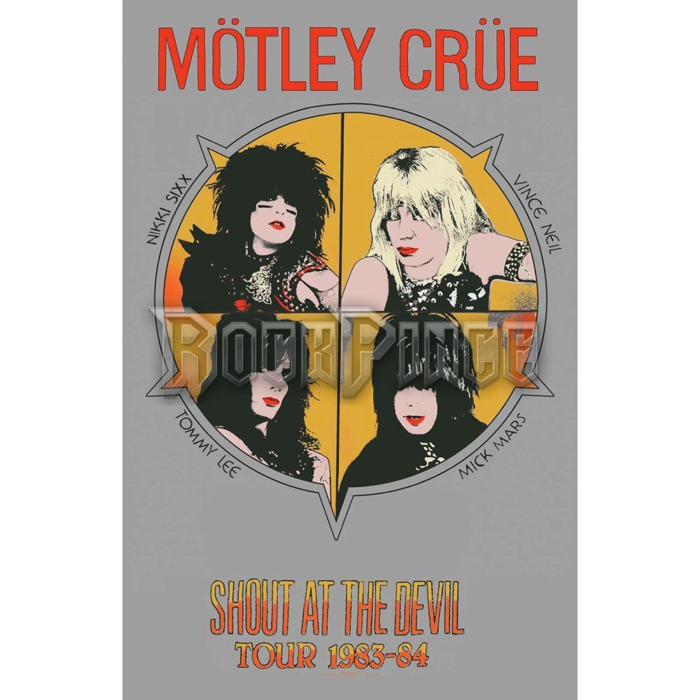 Mötley Crüe: Shout At The Devil - Textil poszter / Zászló - TP181