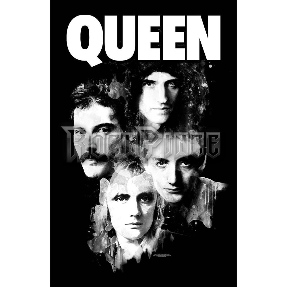 Queen: Faces - Textil poszter / Zászló - TP210