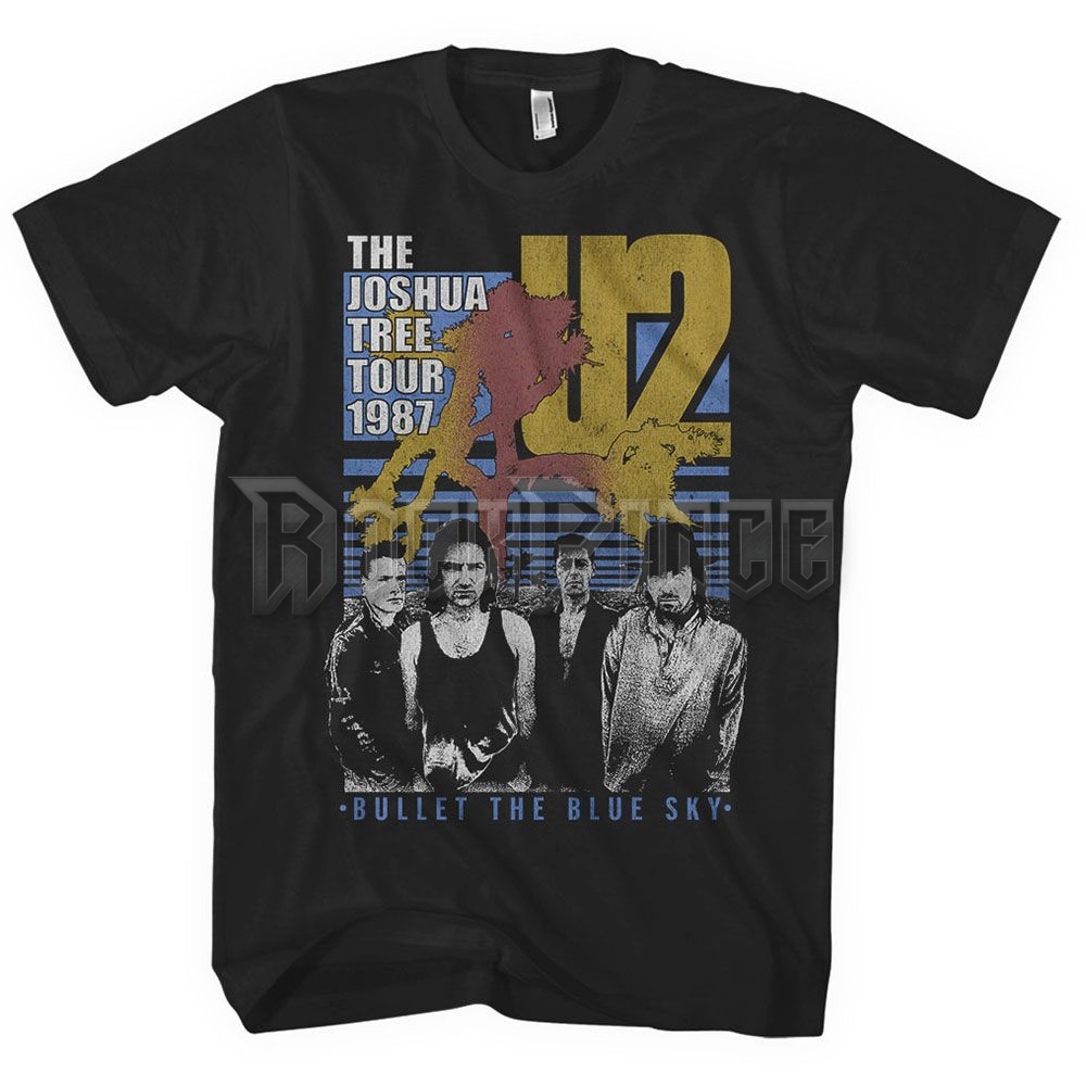 U2 - Bullet The Blue Sky - unisex póló - U2TS02MB