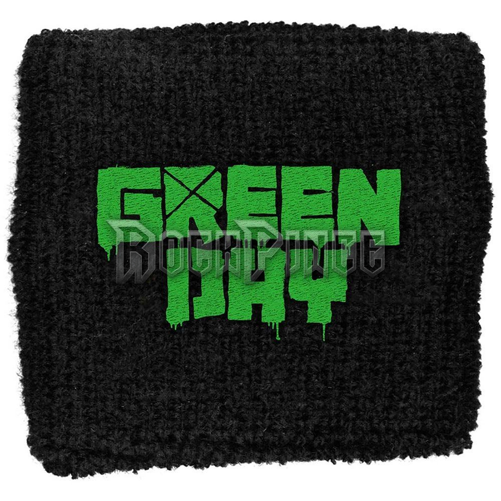 Green Day - Logo - frottír csuklószorító - WB202 / WB258