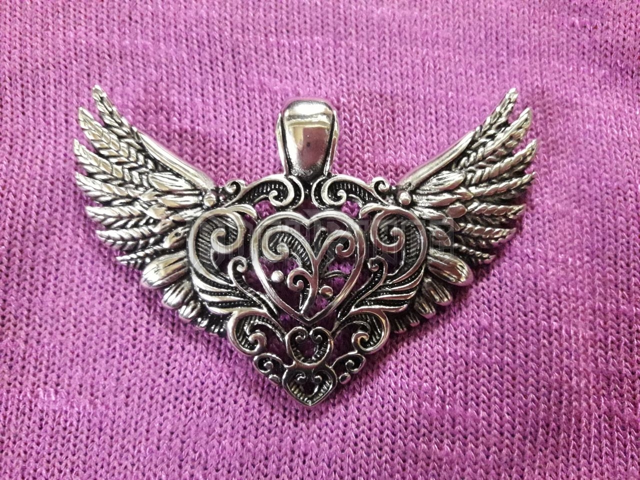 Winged Heart - acél medál