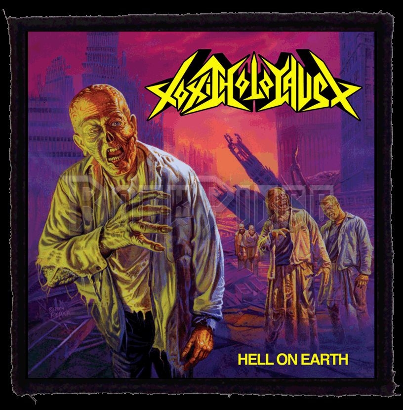 Toxic Holocaust - Hell On Earth - kisfelvarró (95x95) HKF-0770
