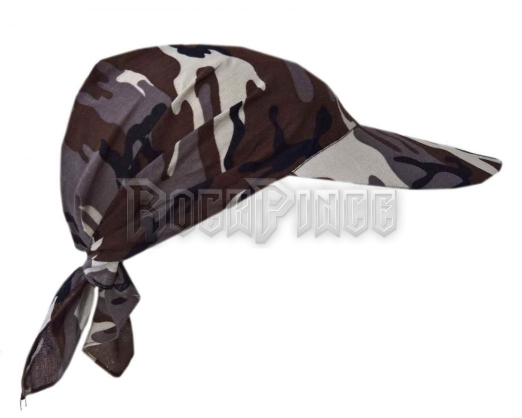 Bandana Sun Cap Brown Camouflage Pattern - BCP015-12VE