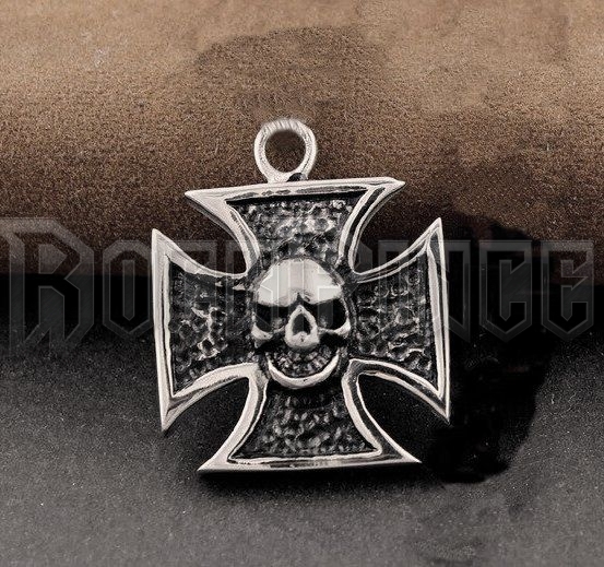 Knight Iron Cross Skull - medál