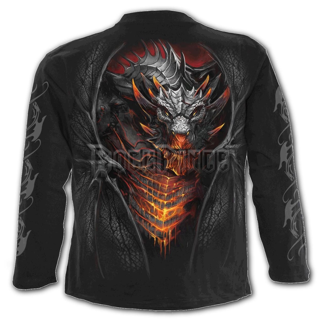 DRACONIS - Longsleeve T-Shirt Black (Plain) - L046M301