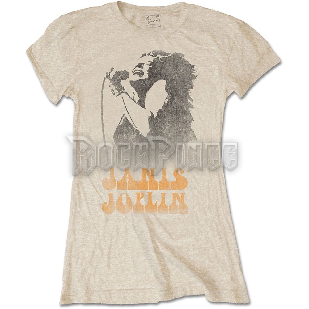 Janis Joplin - Working The Mic - női póló - JOPTS05LS