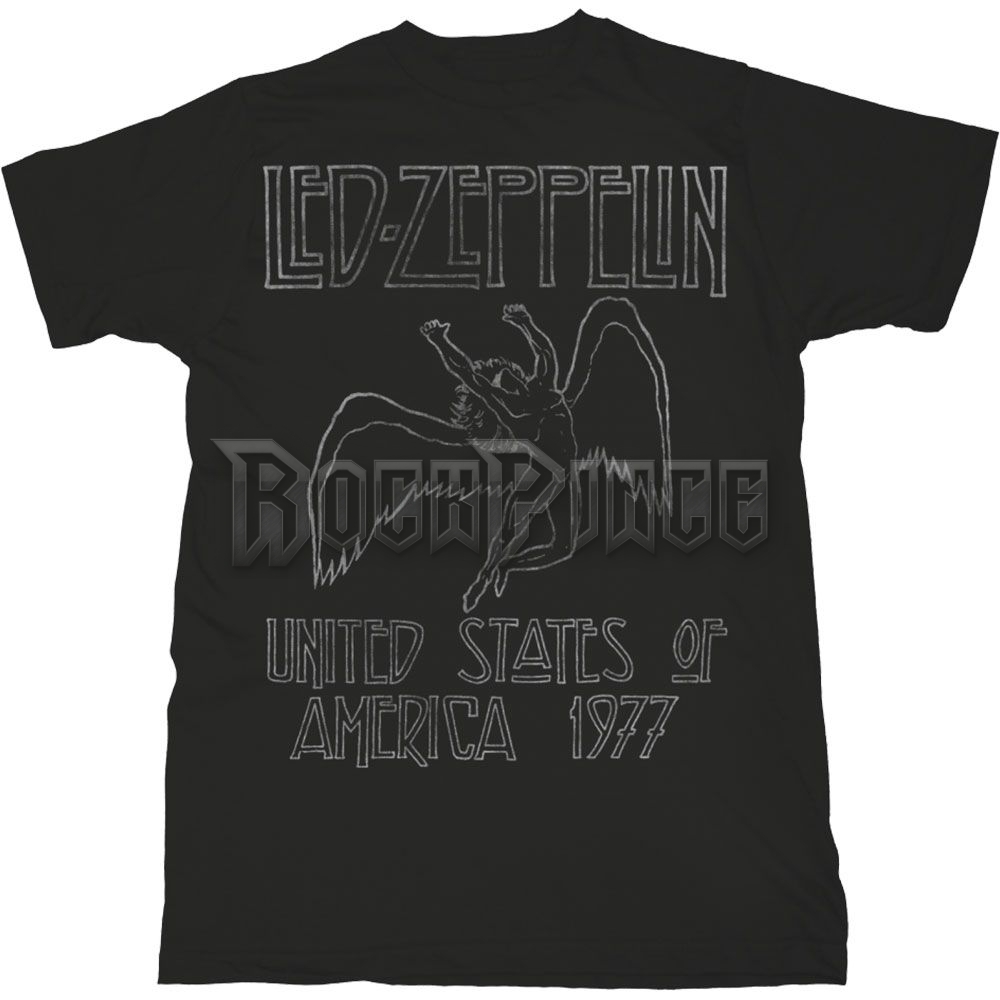 Led Zeppelin - USA '77. - unisex póló - LZTS11MB
