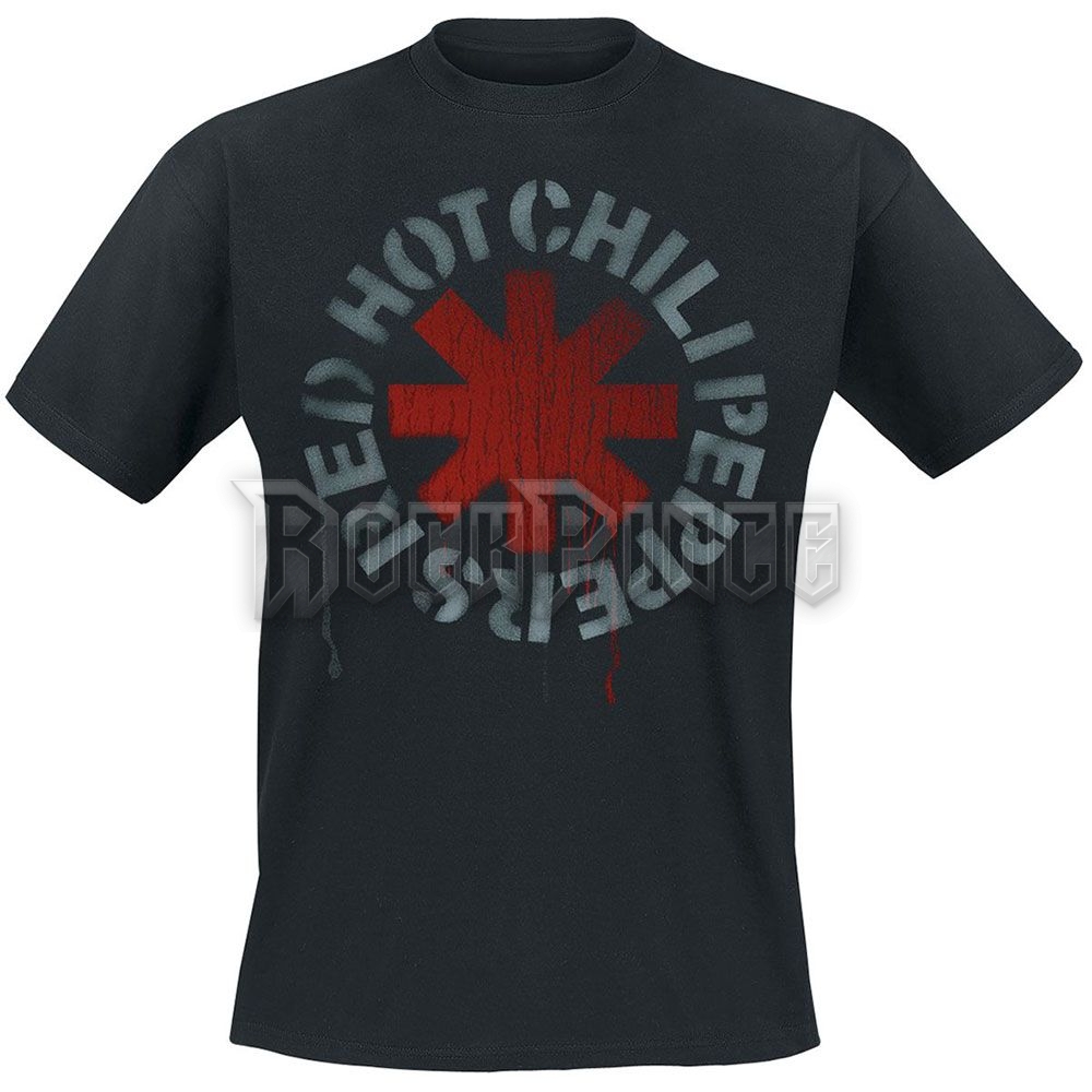 Red Hot Chili Peppers - Stencil - unisex póló - RHCPTS02MB