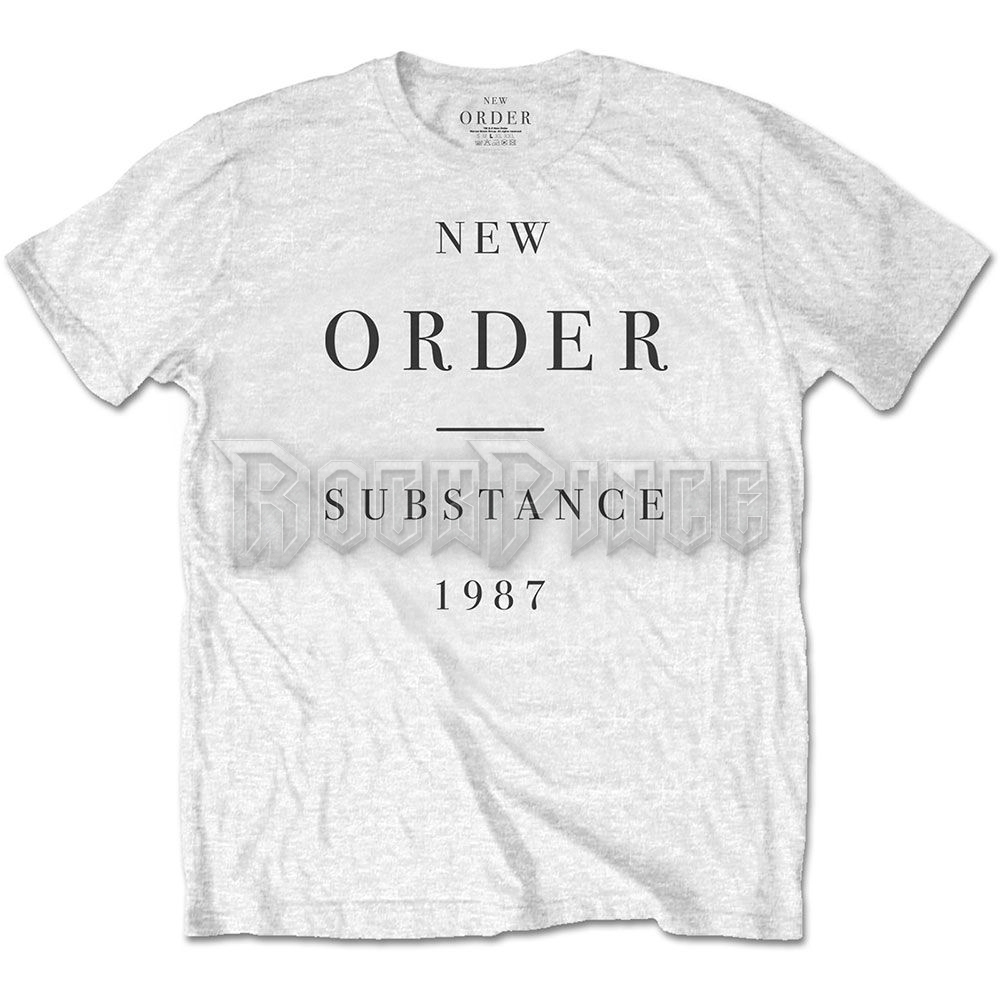 New Order - Substance - unisex póló - NEWOTS01MW