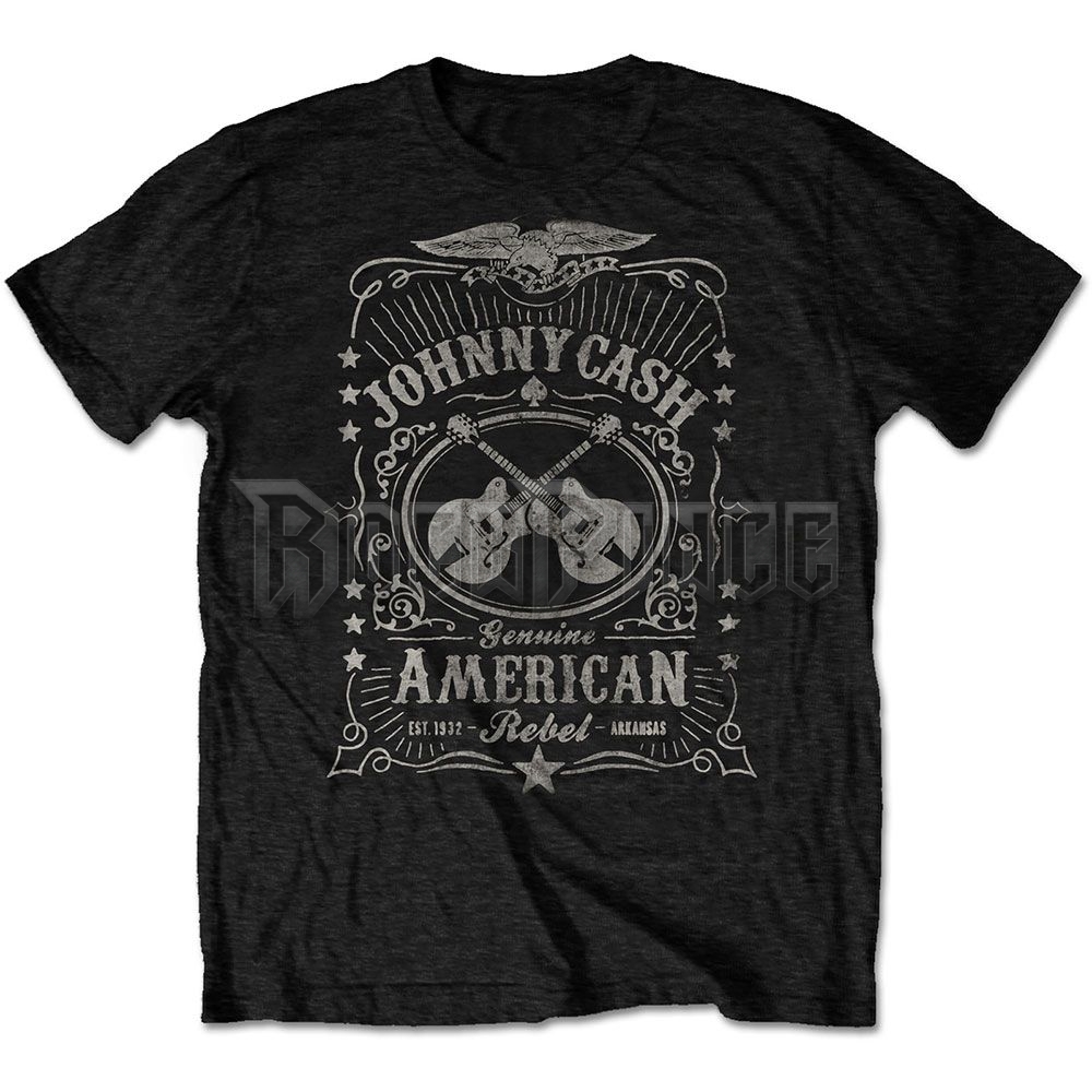 Johnny Cash - American Rebel - unisex póló - JCTS11MB