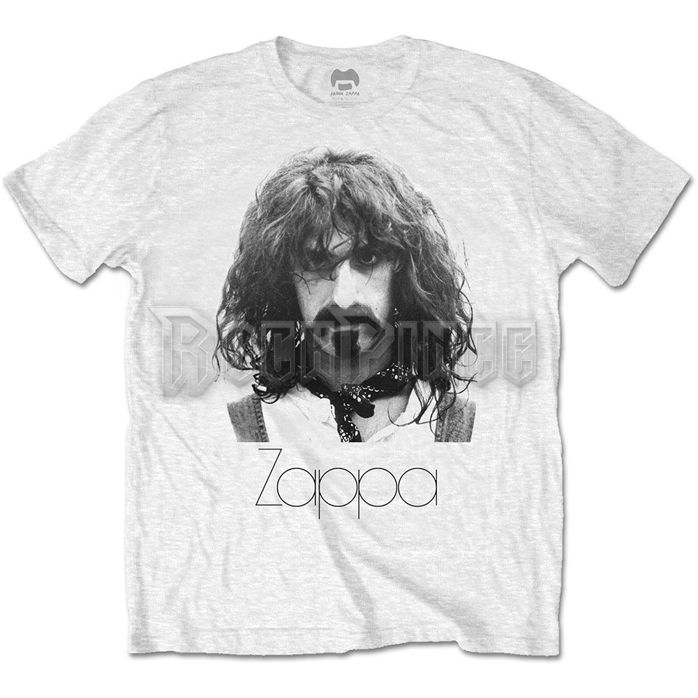 Frank Zappa - Thin Logo Portrait - unisex póló - ZAPTS18MW