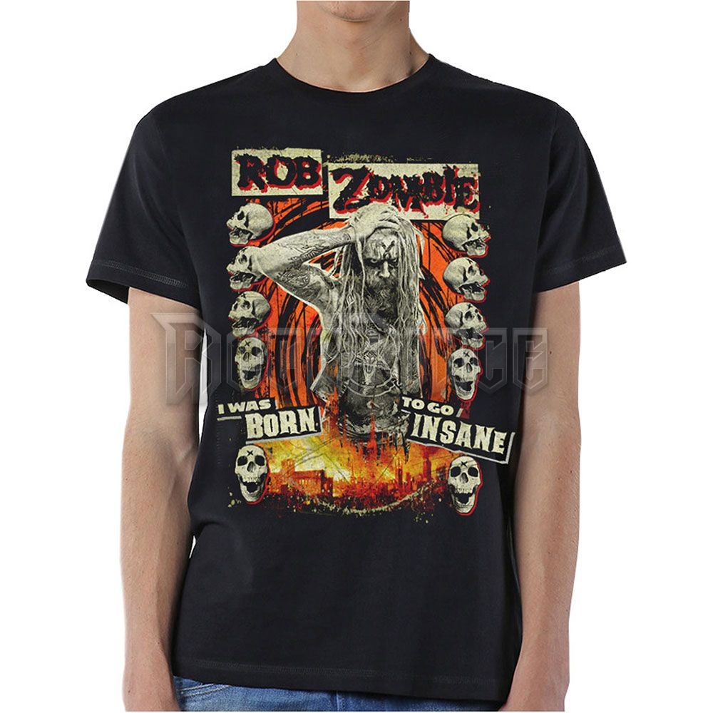 Rob Zombie - Born to Go Insane - unisex póló - RZTEE06MB