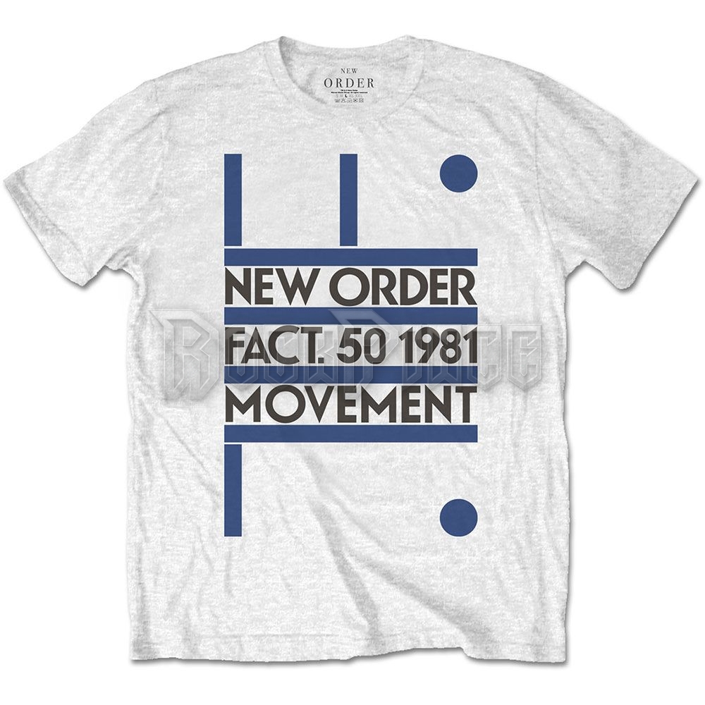 New Order - Movement - unisex póló - NEWOTS03MW
