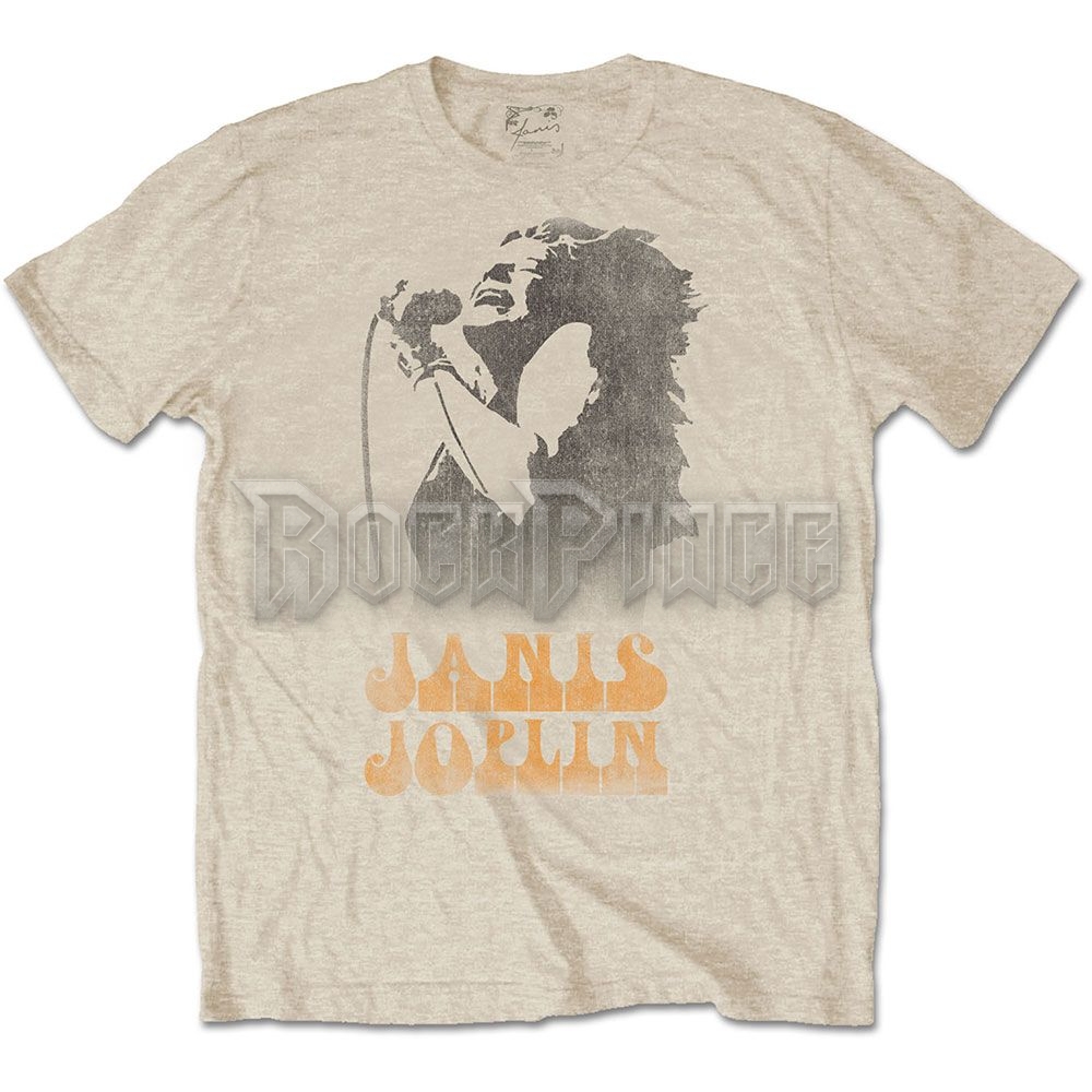 Janis Joplin - Working The Mic - unisex póló - JOPTS05MS