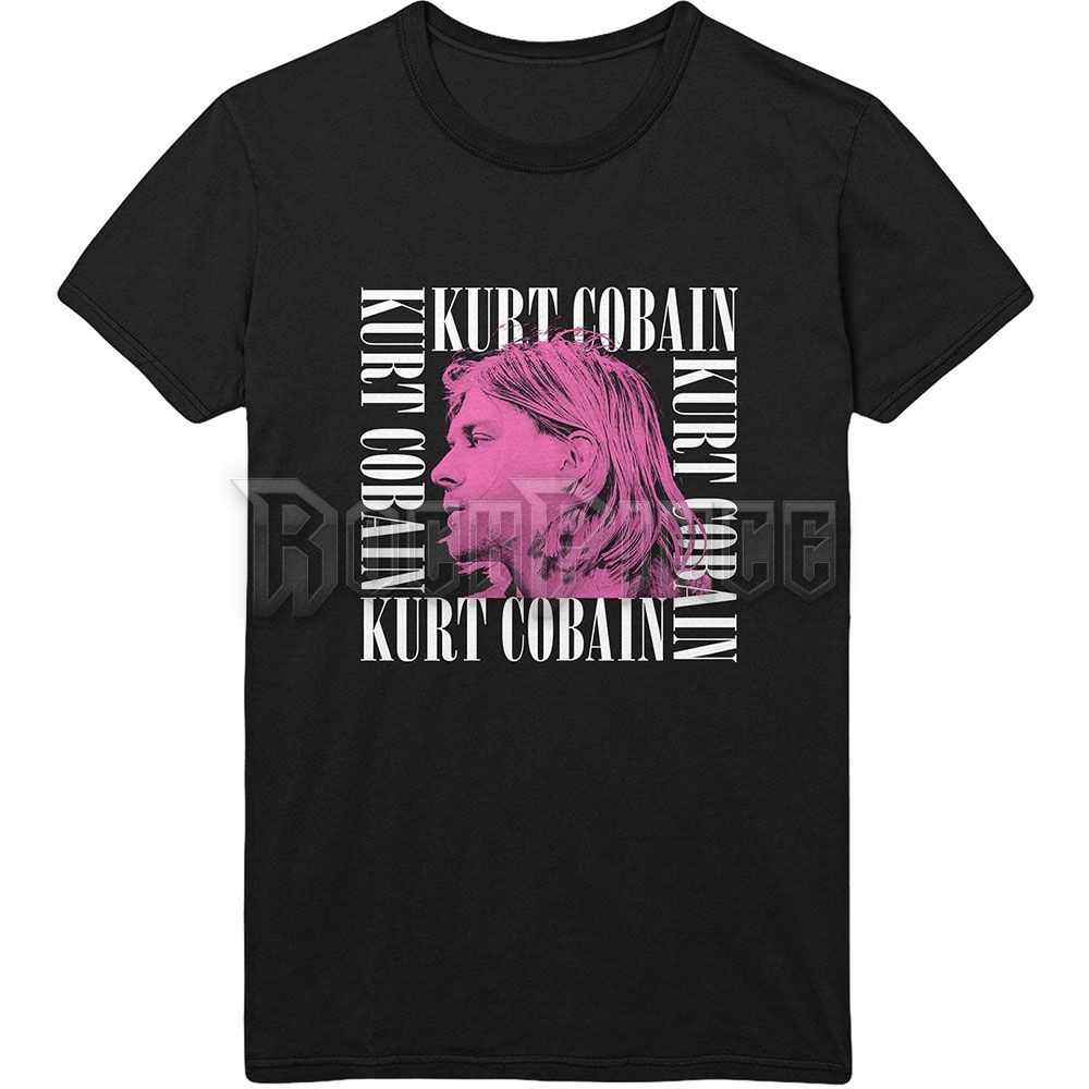 Kurt Cobain - Head Shot Frame - unisex póló - KCTS03MB