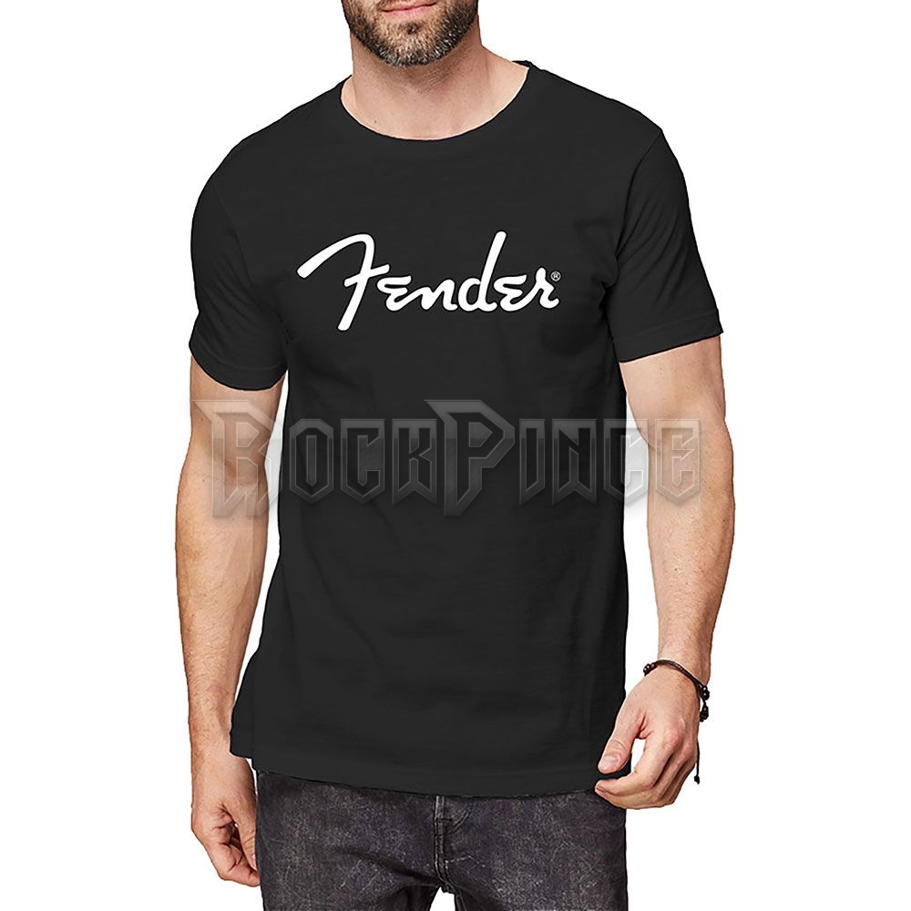 Fender - Classic Logo - unisex póló - FENDTS01MB / RTFEN0001