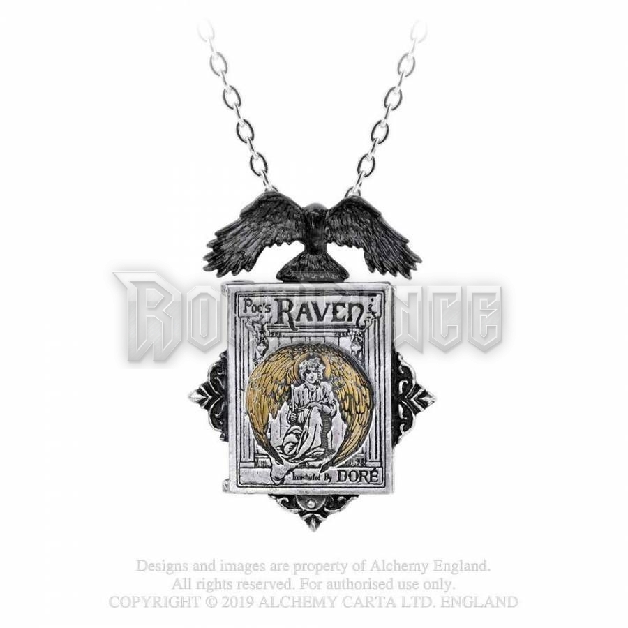 Alchemy - Poe's Raven Locket - nyaklánc P897