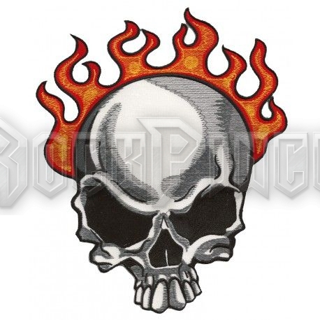 Burning Skull - hátfelvarró EMB-I106