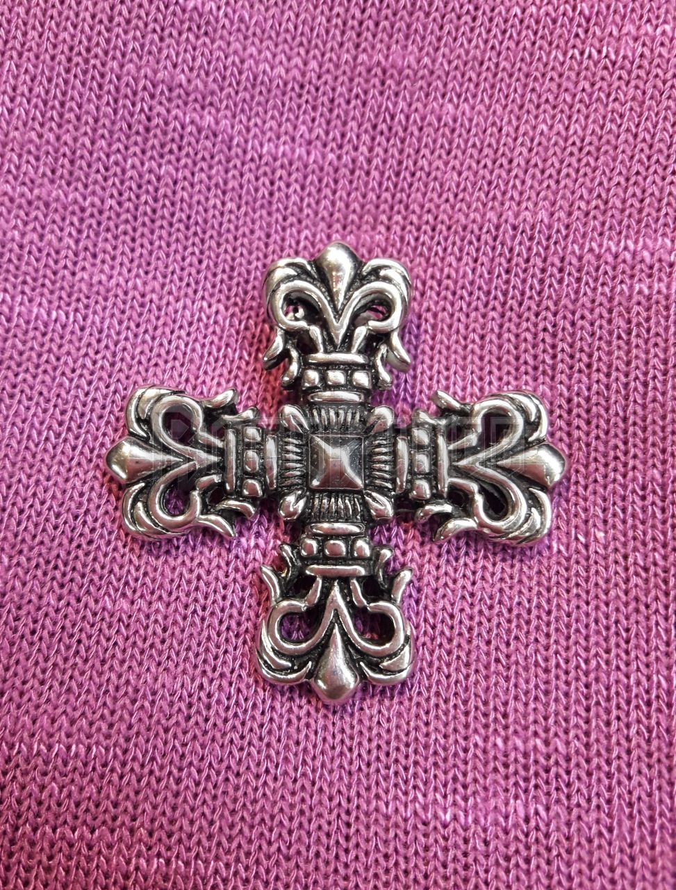 Baroque Cross - acél medál