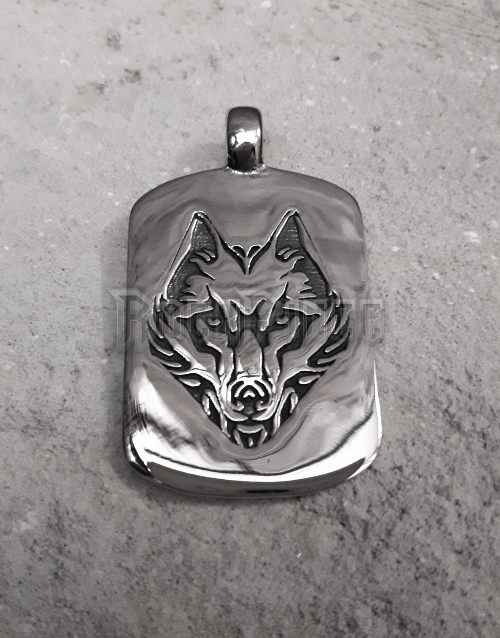 Wolf Dog Tag - acél medál