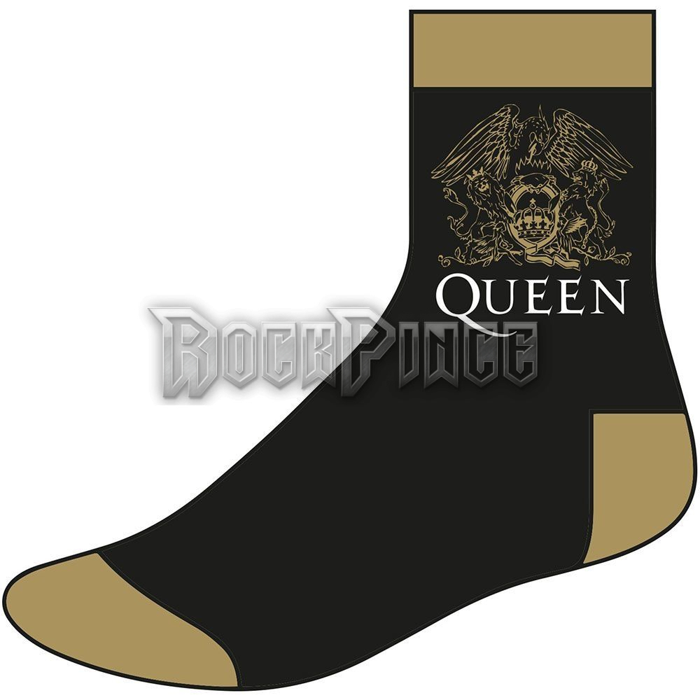 Queen - Crest - unisex boka zokni (egy méret: 40-45) - QUSCK01MB