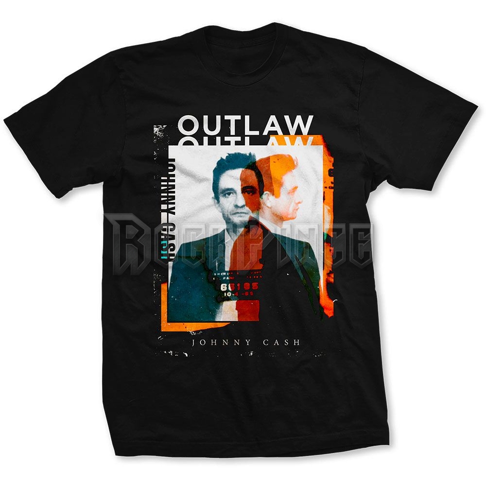 Johnny Cash - Outlaw Photo - unisex póló - JCTS16MB