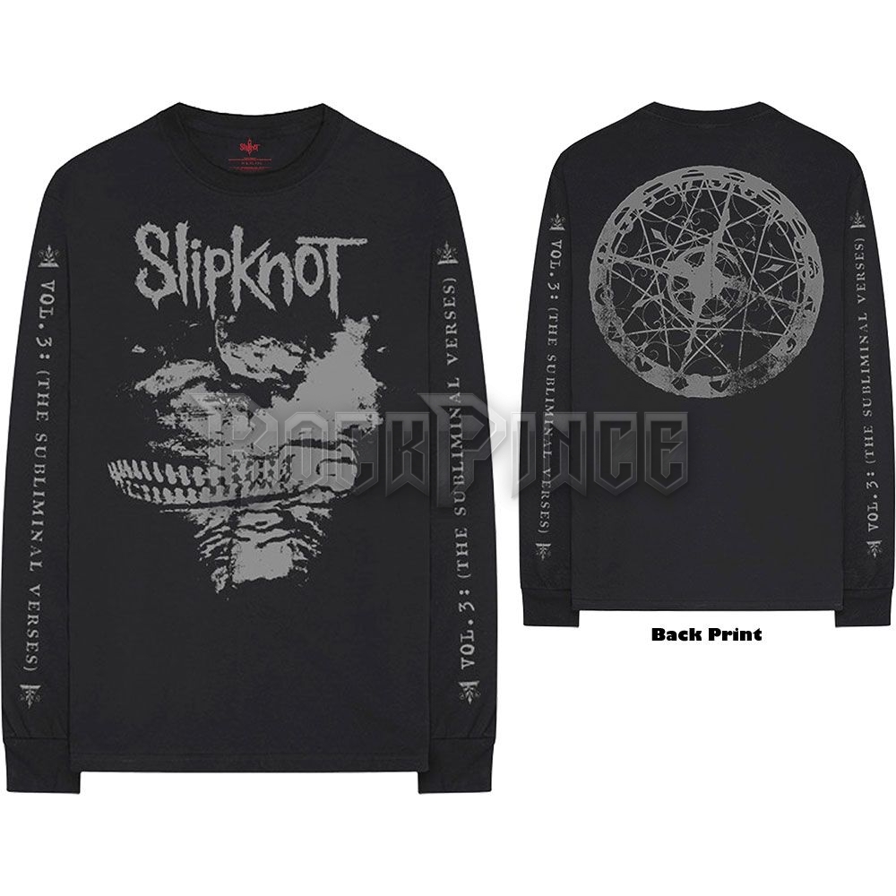 Slipknot - Subliminal Verses - unisex hosszú ujjú póló - SKLST46MB