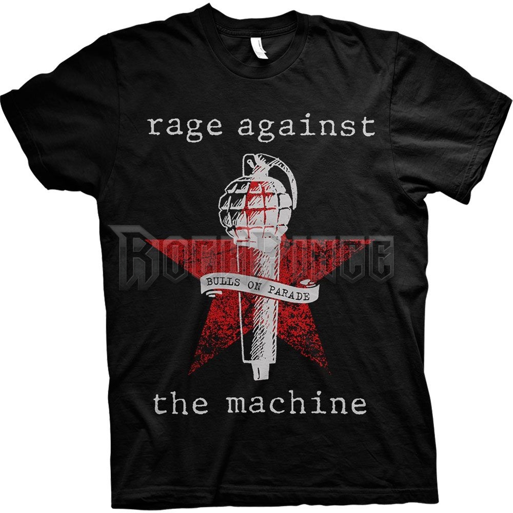 Rage Against The Machine - Bulls on Parade Mic - unisex póló - RATMTS03MB / PHD12751