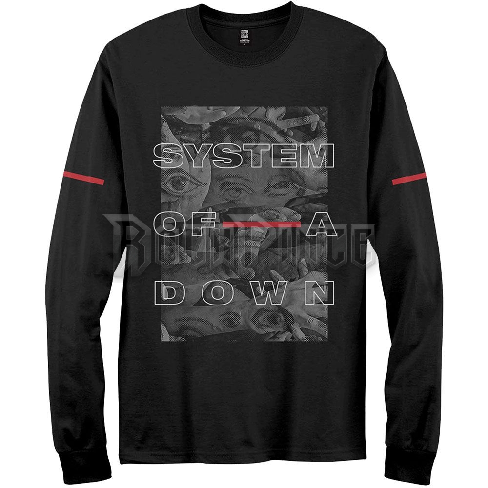 System Of A Down - Eye Collage - unisex hosszú ujjú póló - SOADLST13MB