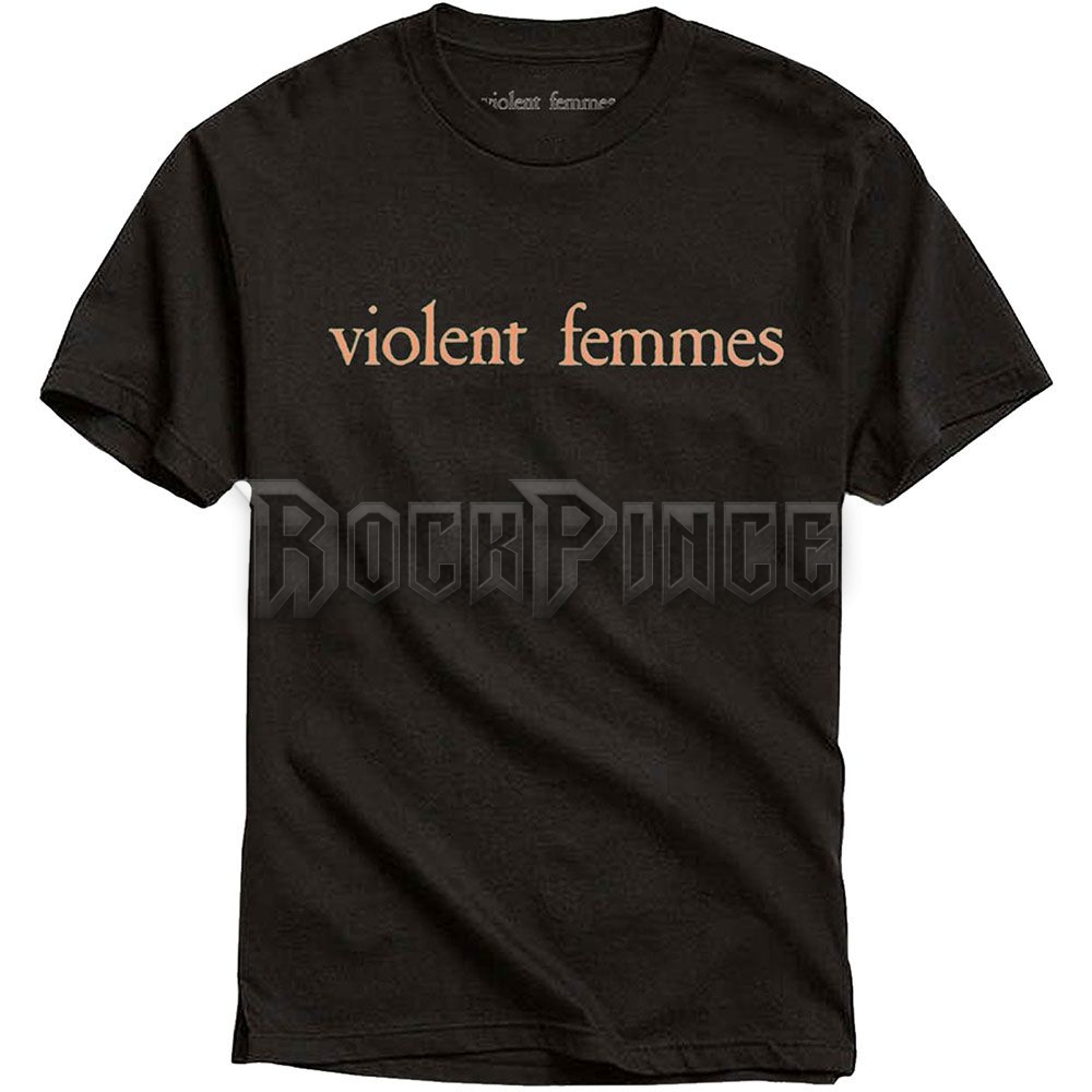 Violent Femmes - Salmon Pink Vintage Logo - unisex póló - VFMTS01MBP