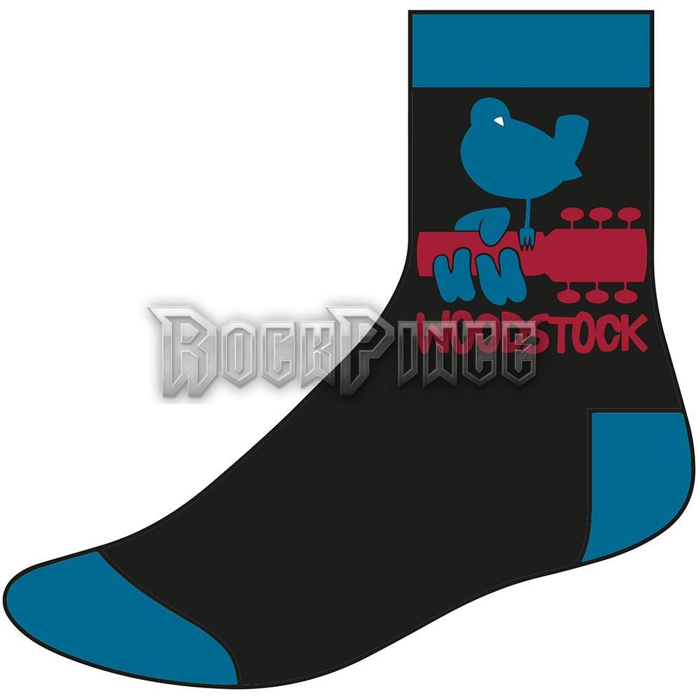 Woodstock - Logo - unisex boka zokni (egy méret: 40-45) - WOODSCK01MB