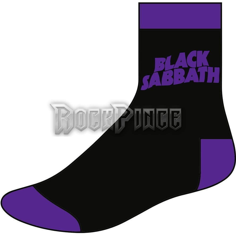 Black Sabbath - Wavy Logo - unisex boka zokni (egy méret: 40-45) - BSSCK01MB