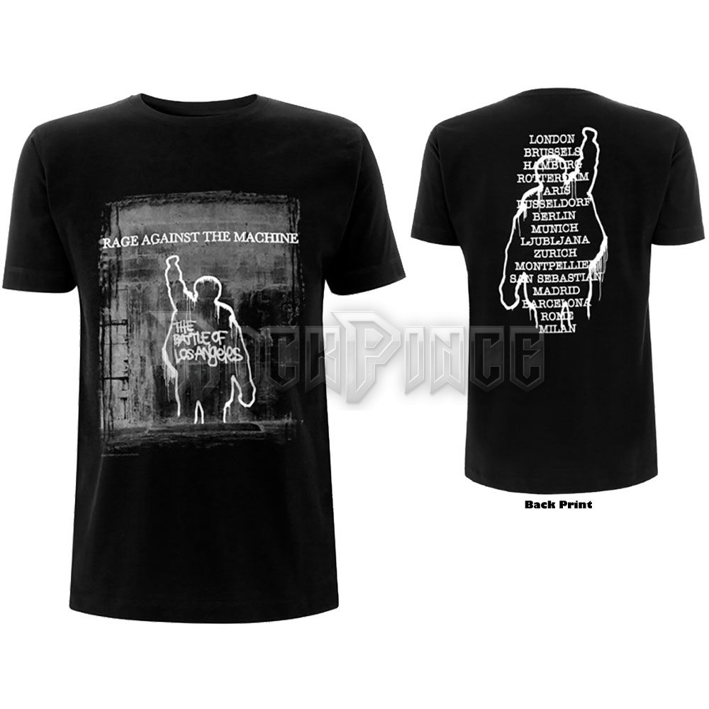 Rage Against The Machine - BOLA Euro Tour - unisex póló - RATMTS04MB
