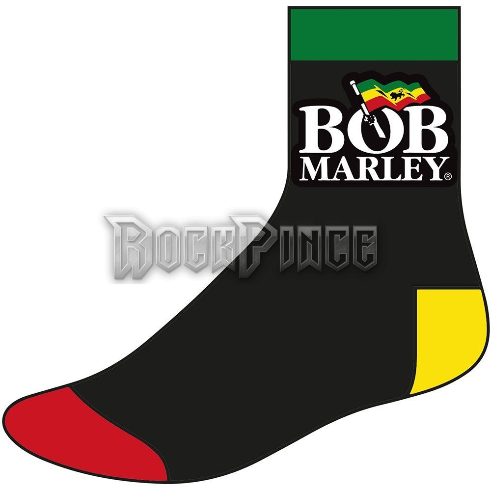 Bob Marley - Logo - unisex boka zokni (egy méret: 40-45) - BMASCK01MB