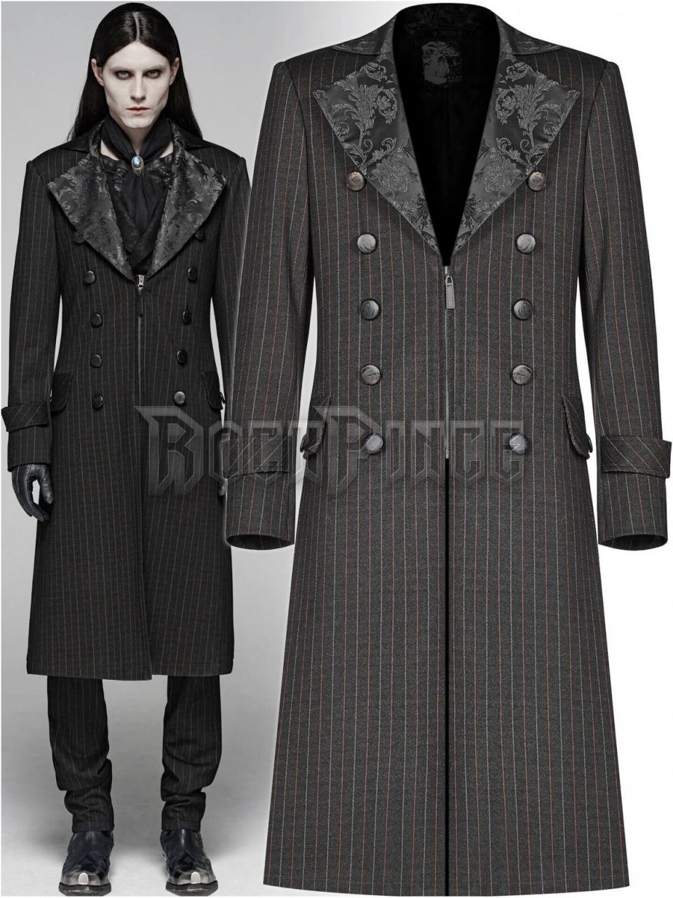 MAD HATTER - férfi kabát WY-1073/BK-CO